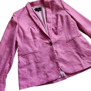 J. Crew Pink Linen Blazer 14